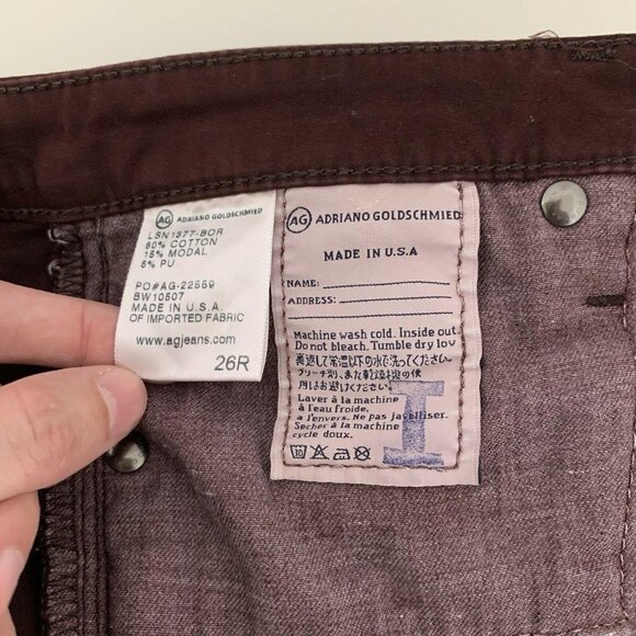 Adriano Goldschmied AG Pants 26R Women Stevie Ankl - Picture 6 of 7